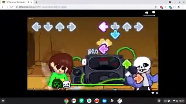 FNF Mod Judgement Sans vs chara смотреть онлайн