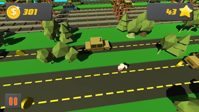 Cross The Road Pink and Santa Game Play смотреть онлайн