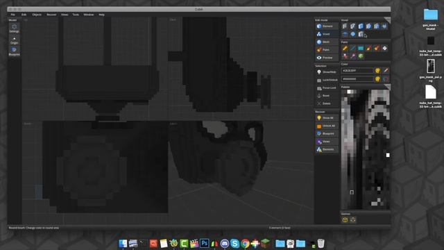 Minecraft 3D Modeling | "Gas Mask" | Voxel Art | Cubik Studio (time-lapse) смотреть онлайн