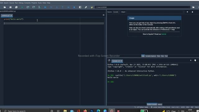 HOW TO PRINT "hello world " in python? смотреть онлайн