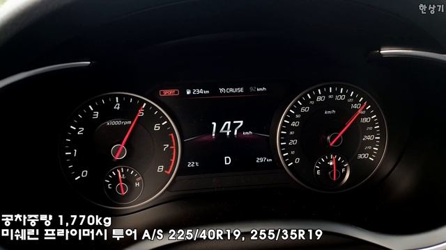 기아 스팅어 마이스터 2.5 터보 급가속 4K(2021 Kia Stinger 2.5 Turbo AWD Acceleration) - 2020.09.09 смотреть онлайн