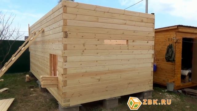 Строительство бани 3х6 из бруса смотреть онлайн