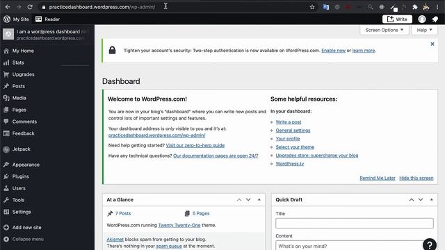 Lecture#2: Free online set up to follow this course - WordPress admin dashboard complete tutorial смотреть онлайн