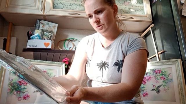42. Оформление. Колибри и фуксия вышила повторно. финиш. смотреть онлайн