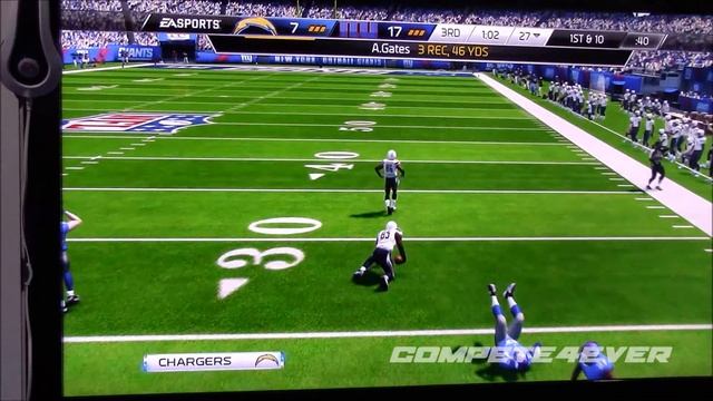 MADDEN 25 CHARGERS AT GIANTS E3 13 XBOX 360 смотреть онлайн