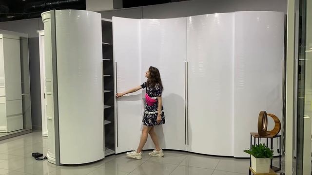 Беспрофильный Радиусный шкаф. Эксклюзивное решение от компании Радиус-лайн. смотреть онлайн