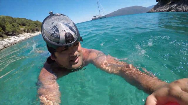 Ithaca Adası Agia Efimia Koyu - Hayal Gibi Turkuaz Deniz смотреть онлайн