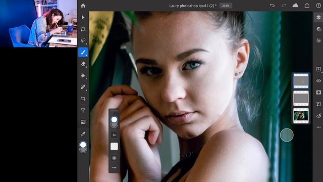 Je teste le nouveau photoshop pour Ipad avec 3 retouches ! смотреть онлайн
