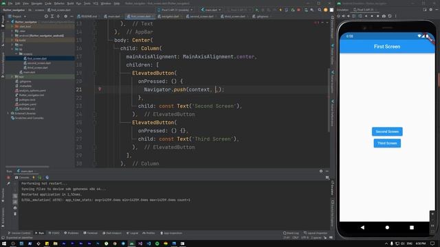 Навигация между экранами во Flutter. Navigator push/pop смотреть онлайн