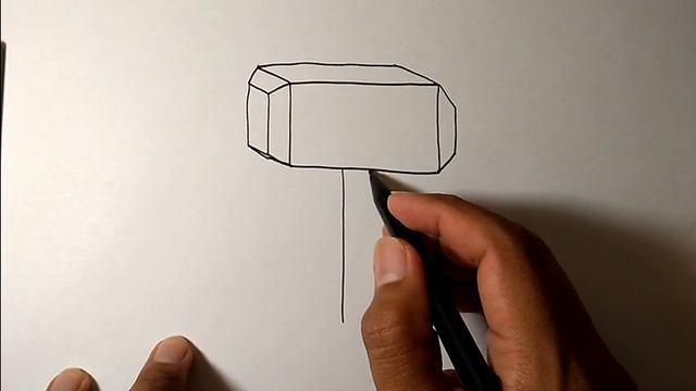 How To Draw Mjölnir Thor Hammer | Easy Drawing Ideas смотреть онлайн