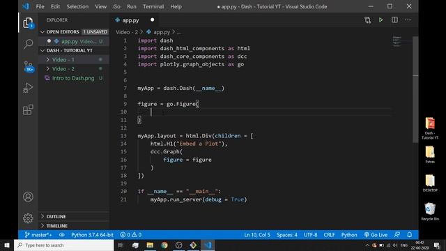 Adding Plotly Figure to your apps | Building Dashboards Using Dash смотреть онлайн