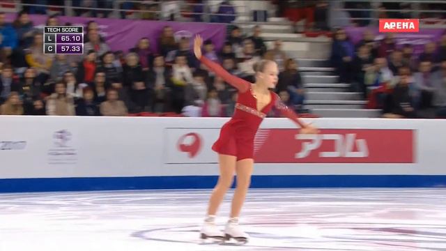 Фигурное катание Финал ЮГП ПП Анастасия Губанова