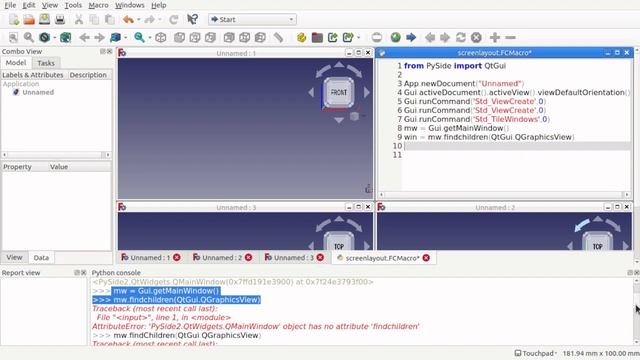 FreeCAD: Macro to configure screen / viewport layout similar to 3D Studio Max from single button смотреть онлайн