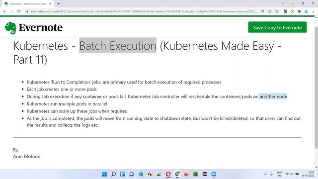 Kubernetes - Batch Execution (Kubernetes Made Easy - Part 11) смотреть онлайн