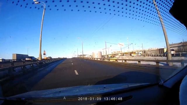 Съезд с внутренней стороны МКАд на Профсоюзную улицу и Калужское шоссе" смотреть онлайн