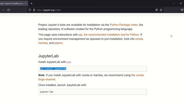 How to install Python Jupyter Lab | Python Course | Python environment setup | Python Notebook setu смотреть онлайн