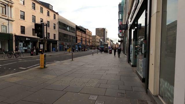 GLASGOW WALK Scotland Walking Tour In 4K, City Center And River Clyde