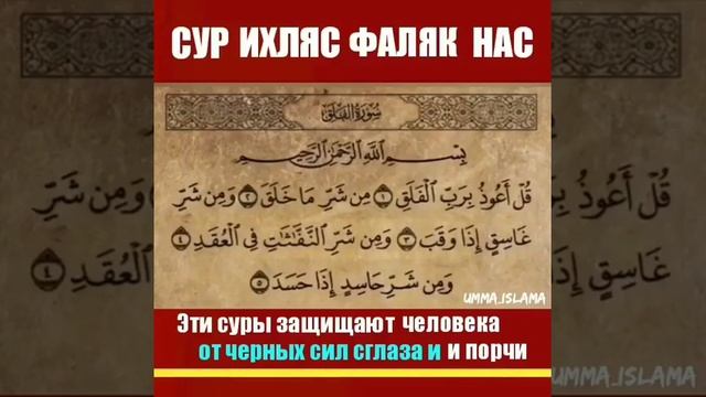 Защита от порчи и сглаза эти суры защищают от черных сил смотреть онлайн