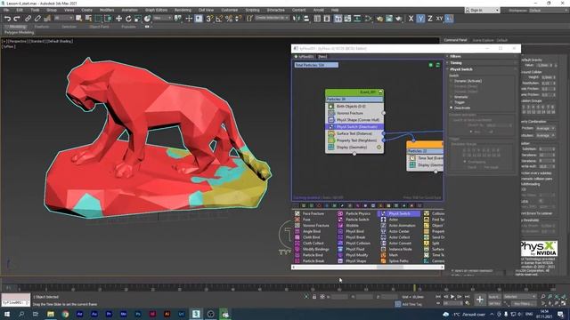 TyFlow урок: разрушение покрытия. Motion Graphic в 3ds Max. смотреть онлайн
