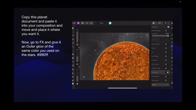 Interstellar Magic: Crafting Your Own Planets with Affinity Photo 2 on iPad and Desktop смотреть онлайн