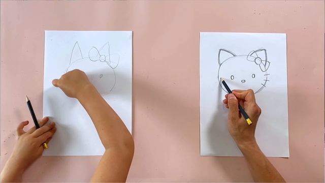 Як просто намалювати Хеллоу Кіті. Hello Kitty уроки малювання! смотреть онлайн
