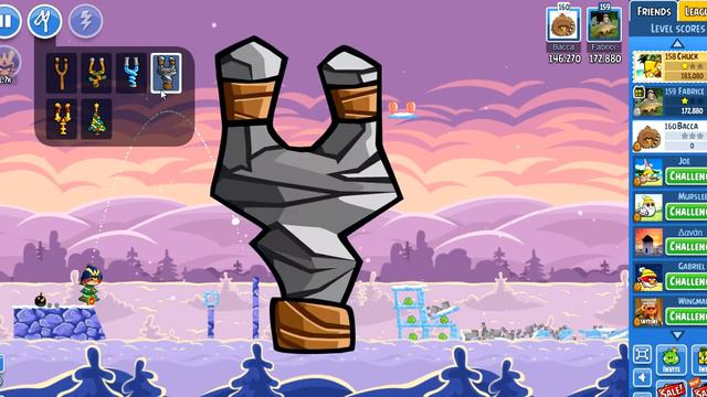 Angry Birds Friends Holday level 5 229,810 High Score Power Ups смотреть онлайн