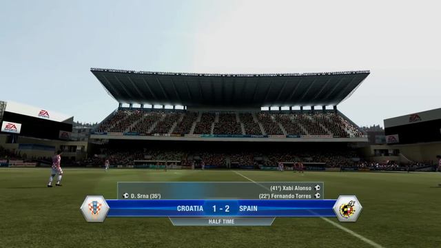 FIFA 12 - Croatia vs Spain UEFA EURO 2012 смотреть онлайн
