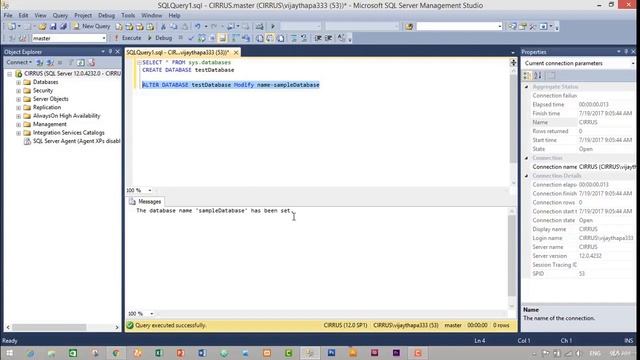 Create, Alter and Drop SQL #Database | Microsoft #SQL Server Management Studio смотреть онлайн