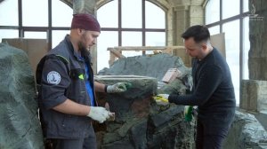 МАСТЕР-КЛАСС: Водопад из бетона. Как правильно красить арт-бетон?