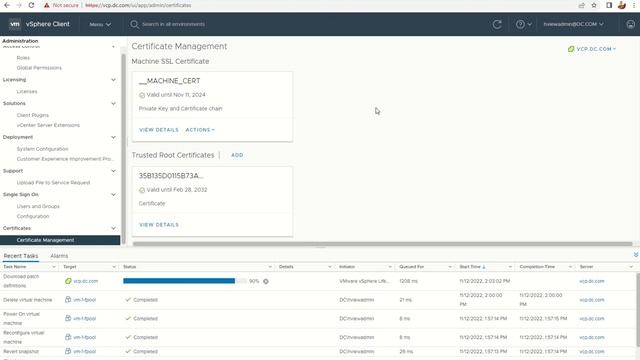 VMware vCenter SSL Certificate Renewal Process - 40 смотреть онлайн