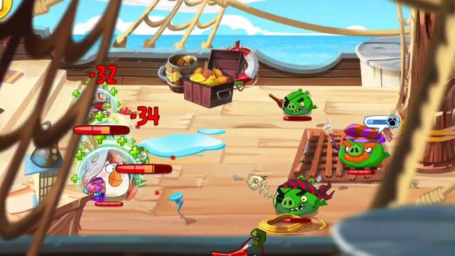 прохождение Angry Birds Epic 4 часть спасли троечу смотреть онлайн