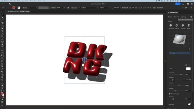 Adobe Illustrator Skillshare Bonus Tip - Realistic 3D Inflate in 5 minutes using live text! смотреть онлайн