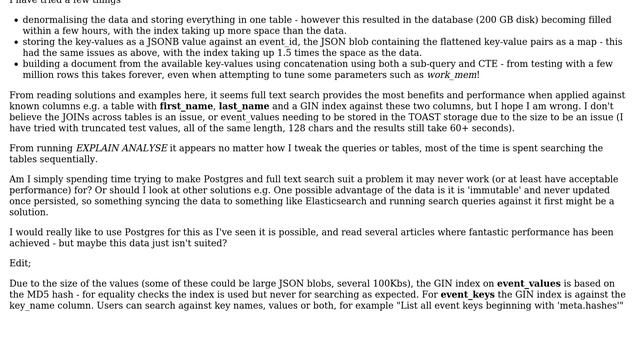 Postgres 12 and full text search against arbitrary key-value pairs смотреть онлайн