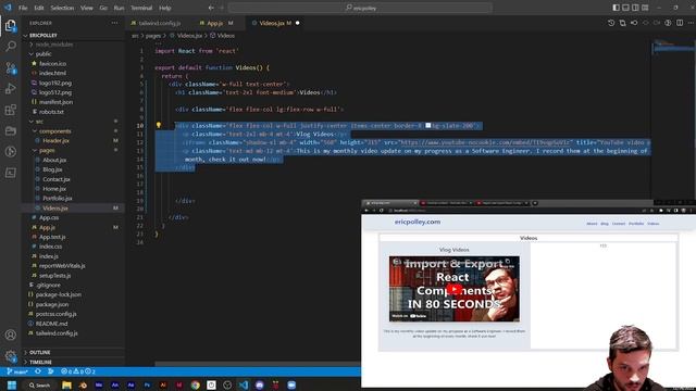 Create a professional website with React and Tailwind part 5 смотреть онлайн