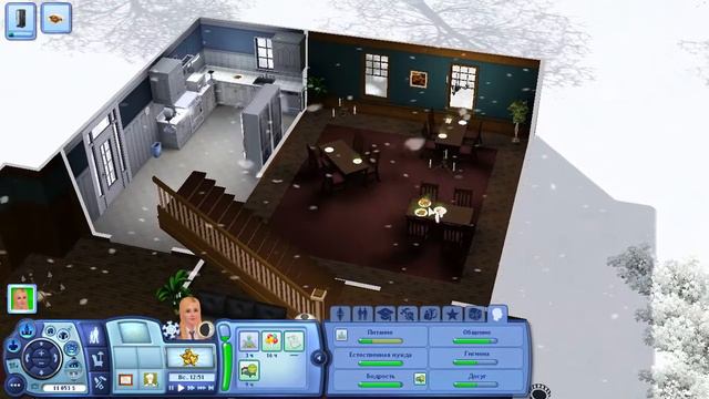 The Sims 3: "Студенческая жизнь" #10 - Зимнее веселье смотреть онлайн