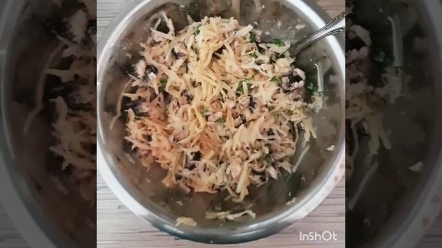 Драники с грибами в вафельнице?