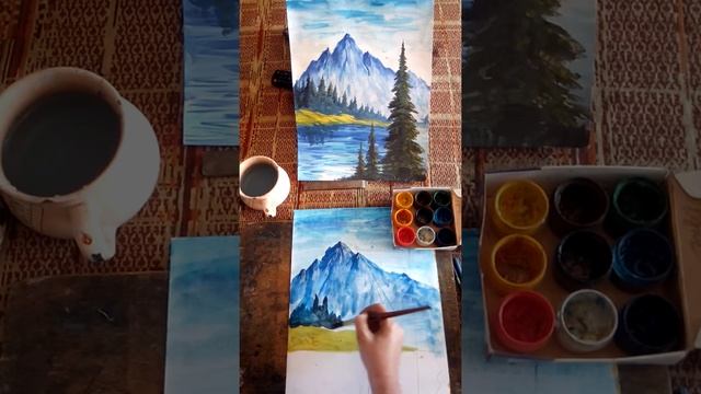 Пейзаж с горами смотреть онлайн