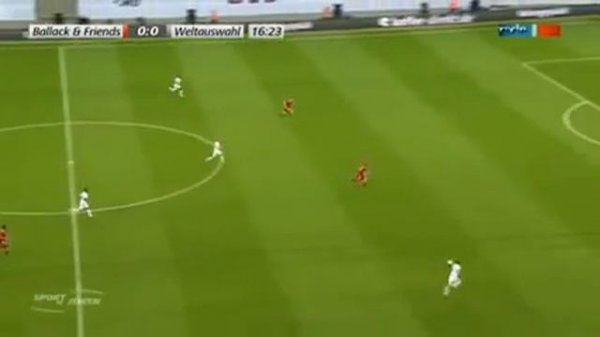 Михаэль Шумахер на прощальном матче Баллака (Schumacher on last match Ballack)