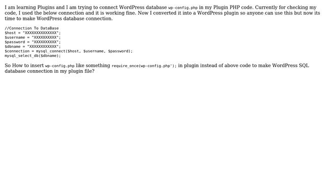 Wordpress: How To Make Connection To WordPress Data Base In A Plugin? смотреть онлайн