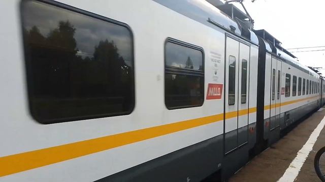 Прибытие электропоезда Эп2д-0076 на ст. "Лебзино". смотреть онлайн