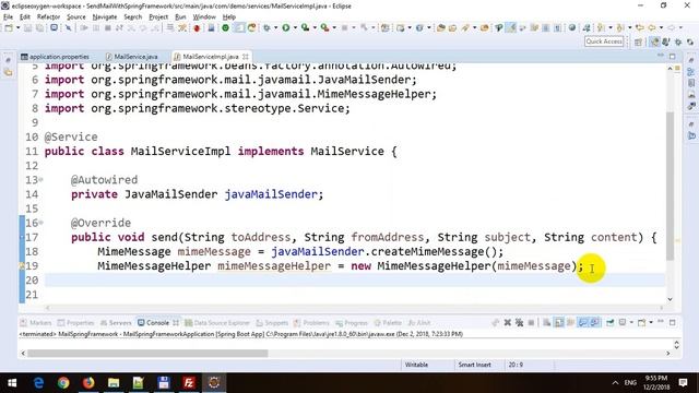 Send EMail in Spring Boot смотреть онлайн