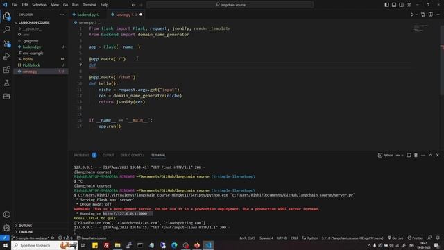 Domain Name Generator Using LangChain OpenAI Model and Output Parser смотреть онлайн