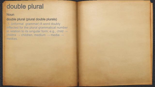 What does double plural mean? смотреть онлайн