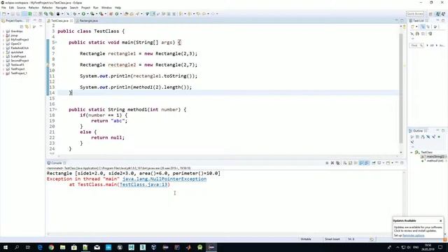 Java для начинающих - null в Java, обработка null, почему не использовать null, методы без null смотреть онлайн