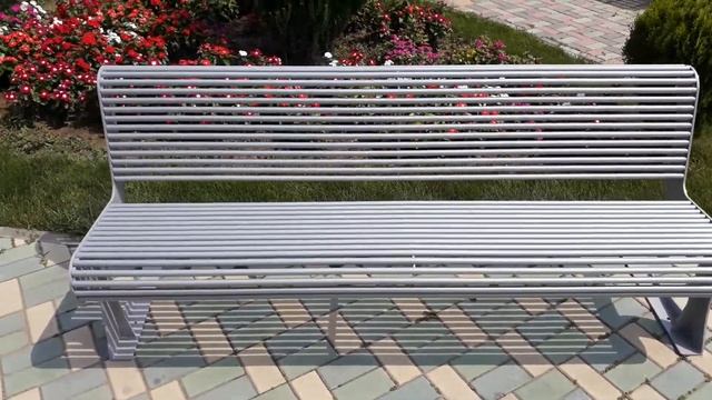 Скамья парковая металлическая "Грация-3М" смотреть онлайн