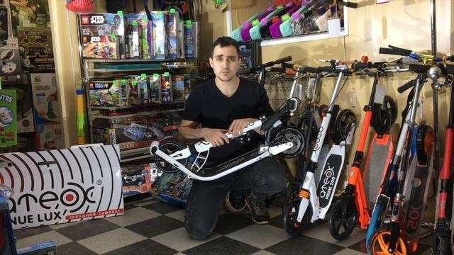 ОБЗОР: ВЗРОСЛЫЙ САМОКАТ ДЛЯ ГОРОДА ATEOX AVENUE LUX С РУЧНЫМ ДИСКОВЫМ ТОРМОЗОМ НА САМОКАТКУПИТЬ.РФ смотреть онлайн