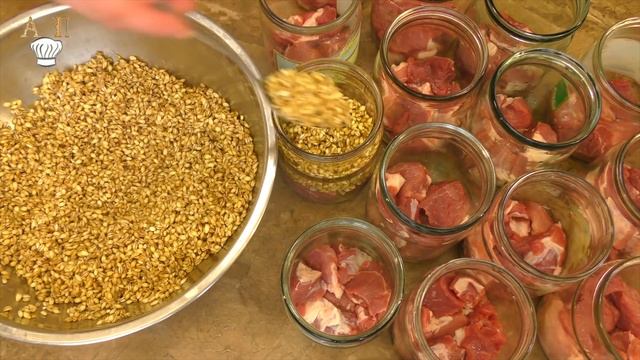 Навариста КАША З М'ЯСОМ у банках без автоклаву.Каша на зиму в ДУХОВЦІ.Домашні консерви-каші з м'ясо смотреть онлайн