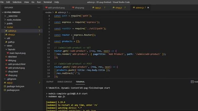 Pug Finished in Node смотреть онлайн