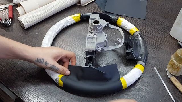 Перетяжка руля на Lexus RX 350. В натуральную кожу. смотреть онлайн