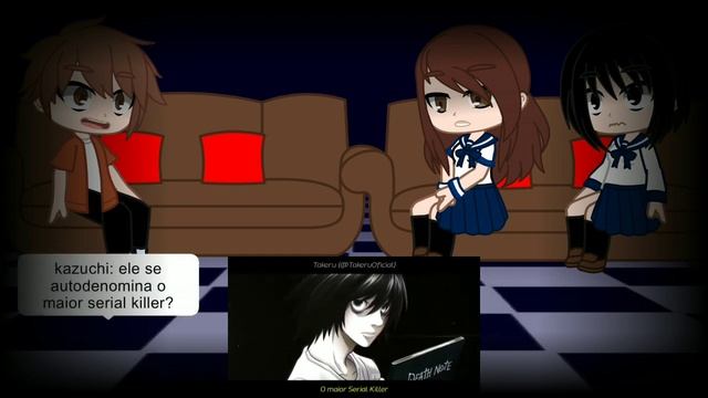 Personagens de Overflow reagindo ao rap do L versão sombria (Takeru) смотреть онлайн